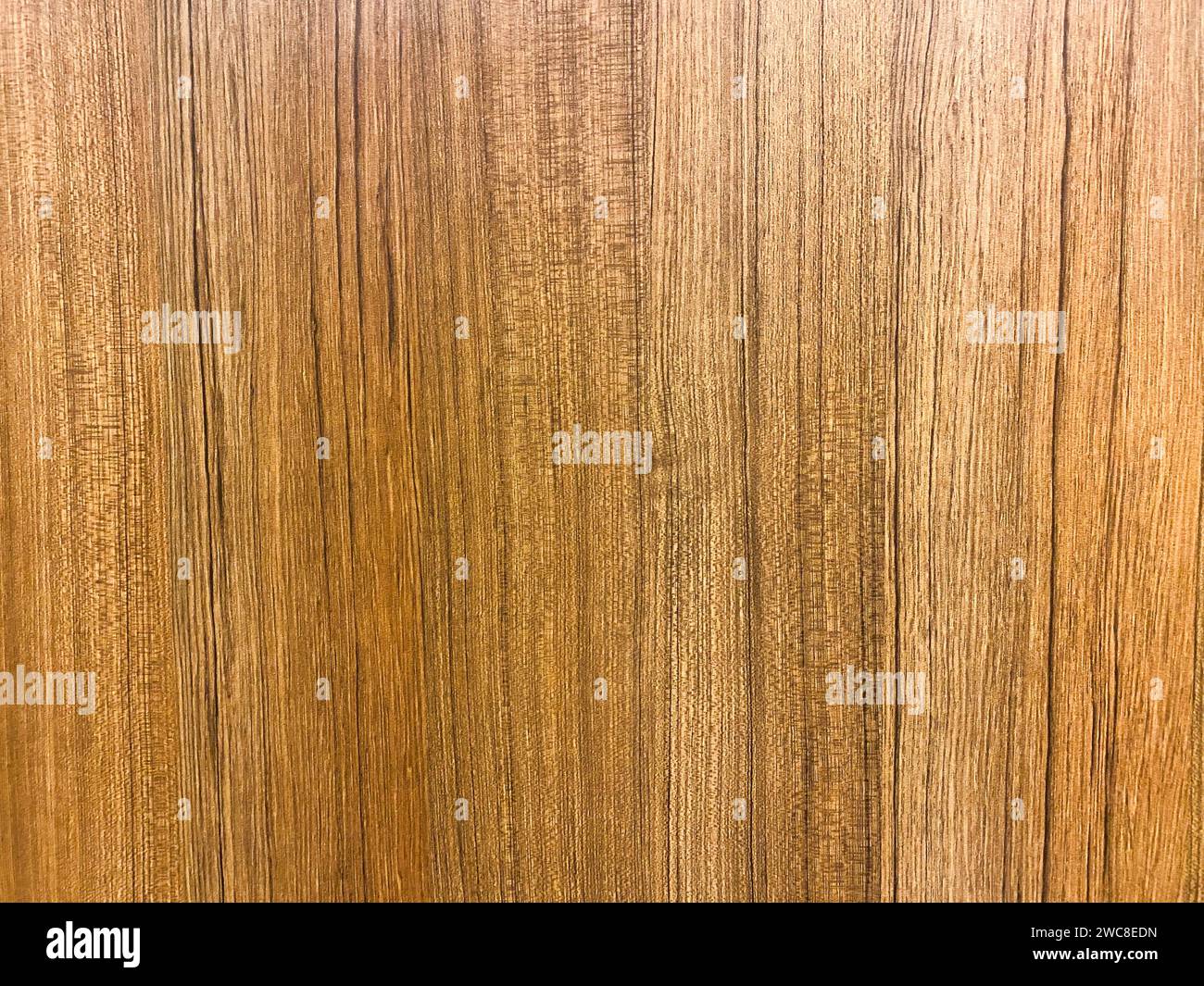 Natürliches Holzmuster mit einer Mischung aus hellen und dunklen Tönen, die ein harmonisches Designelement für verschiedene Anwendungen schaffen. Stockfoto