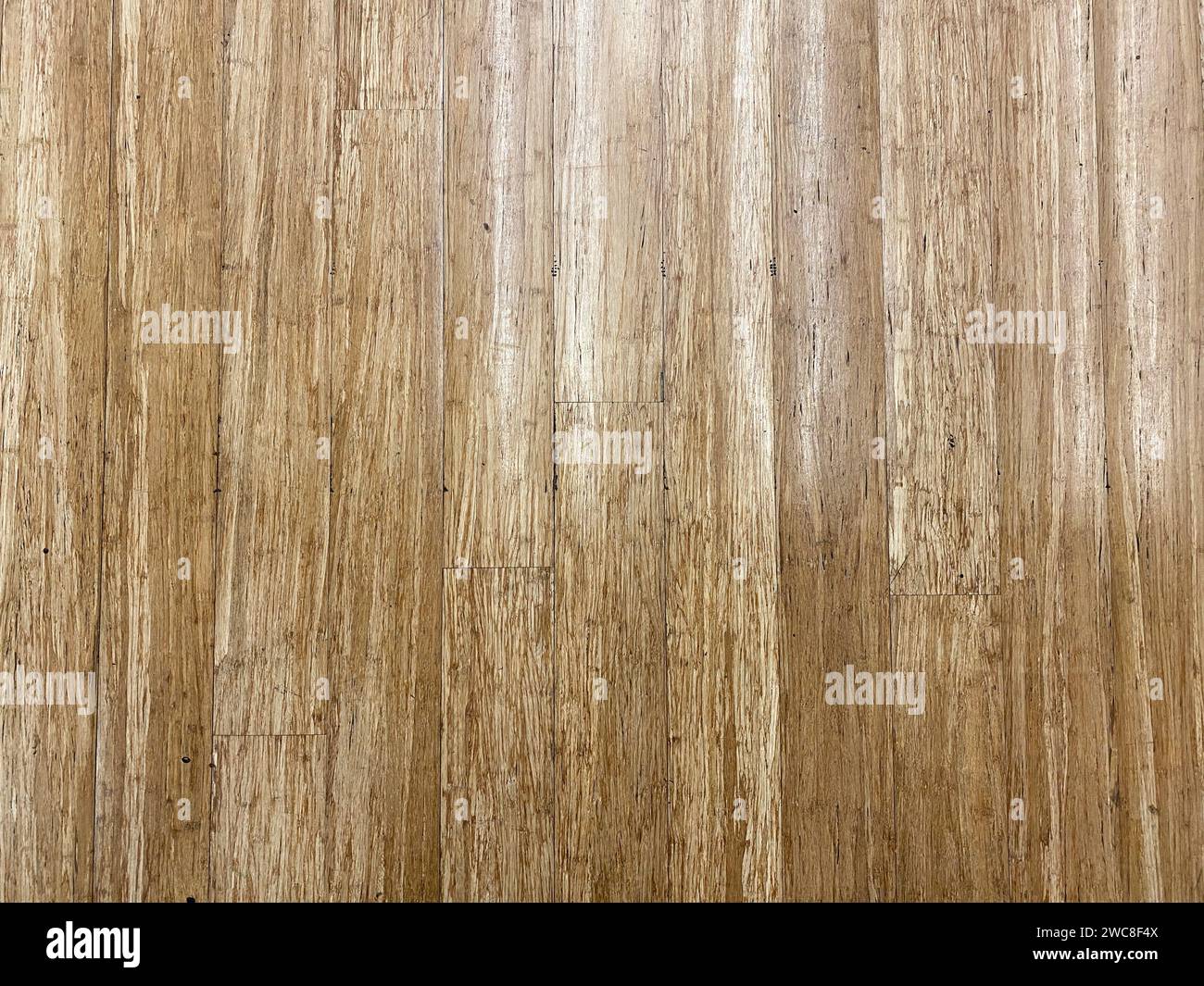 Horizontale Holztäfelung für ein Gefühl von Raum und Offenheit in Ihrem Design-Layout. Stockfoto
