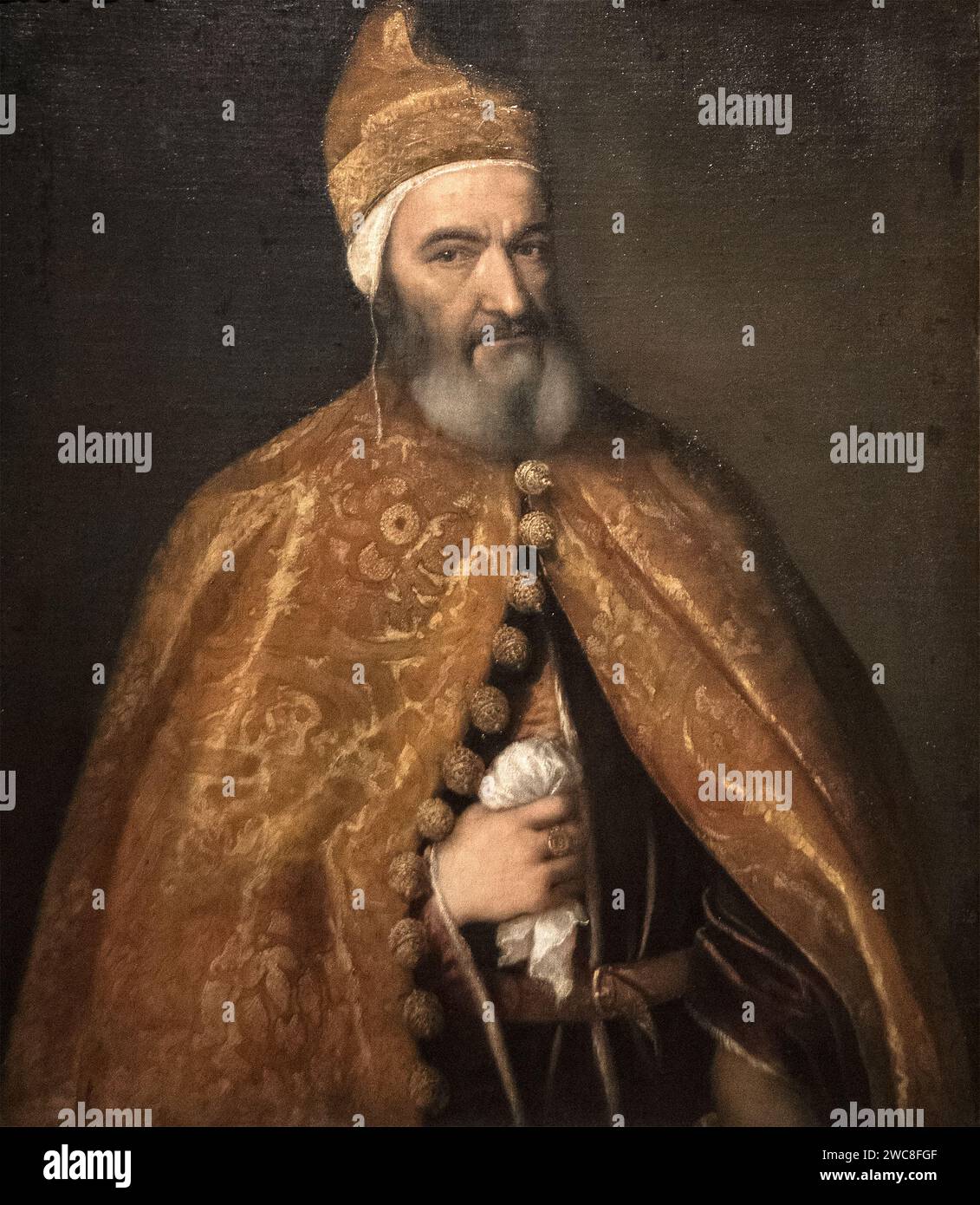Tiziano Vecellio: Porträt des Dogen Marcantonio Trevisian (1553-54) Stockfoto