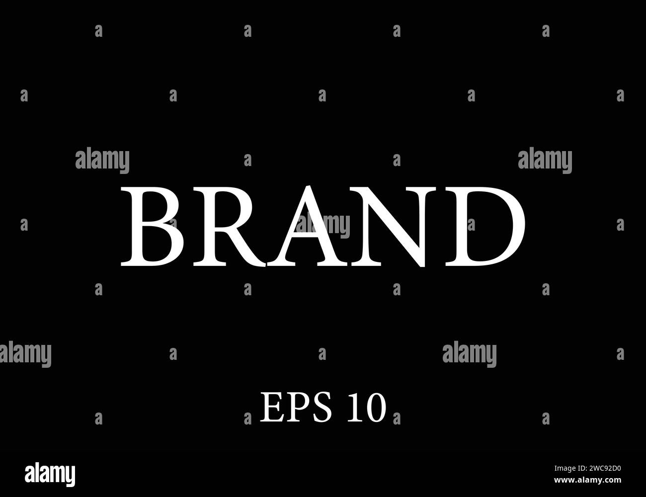 Markentext-Illustrationsdesign Stock Vektor