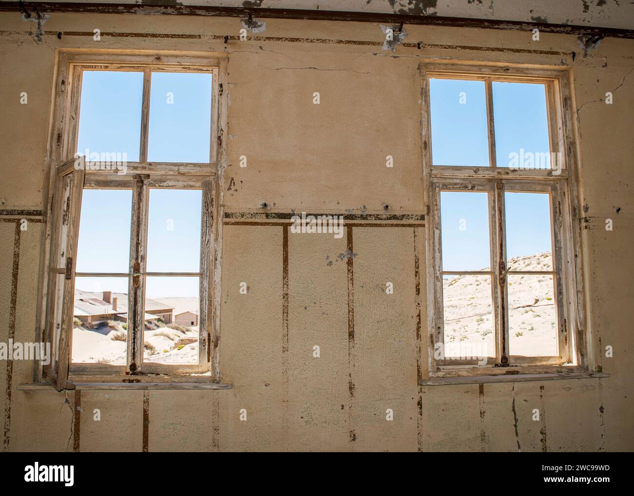 Kolmanskop Ghost Town Namibia Sandsäcke Ehemalige Diamand Mining Town Build 1912 Aufgegeben 1956 Stockfoto