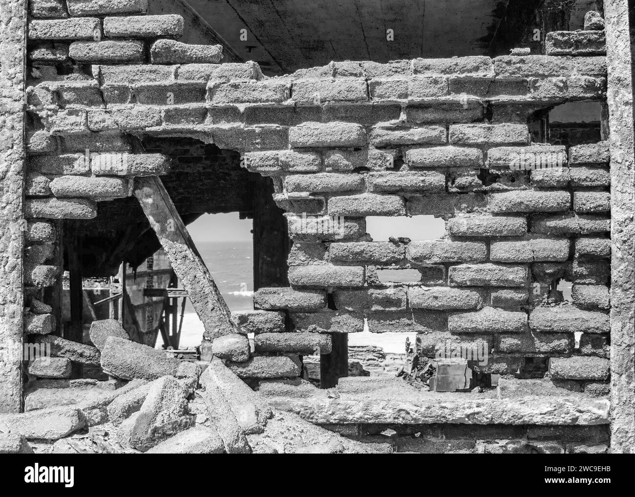 Namibia Elizabeth Bay Diamond Mine Ghost Town Build 1924-1926 Great Depression Shut Down 1931 aufgegeben 1940 Stockfoto