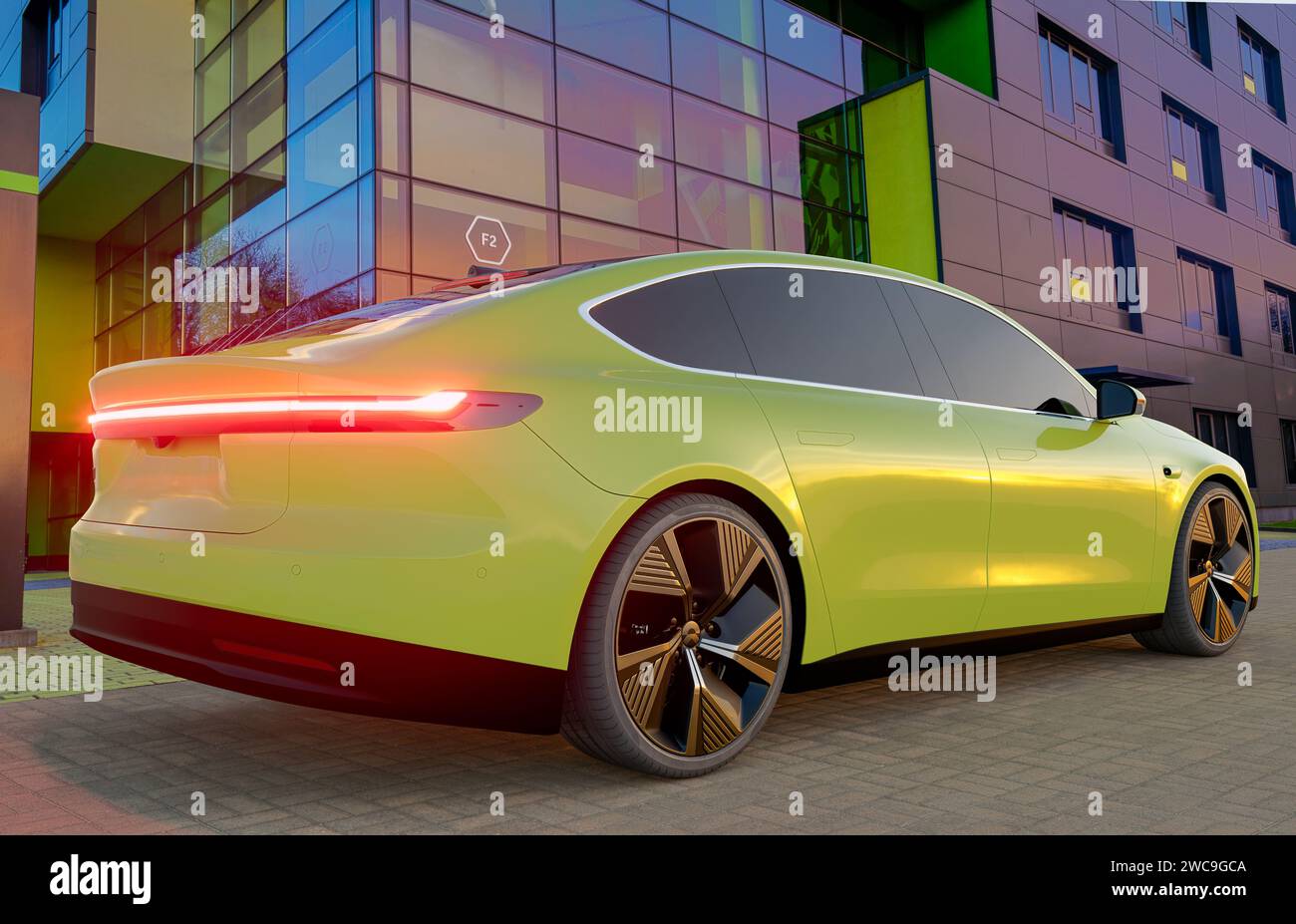 NIO ET7 – eine klassische Limousine mit aufregender Leistung Stockfoto