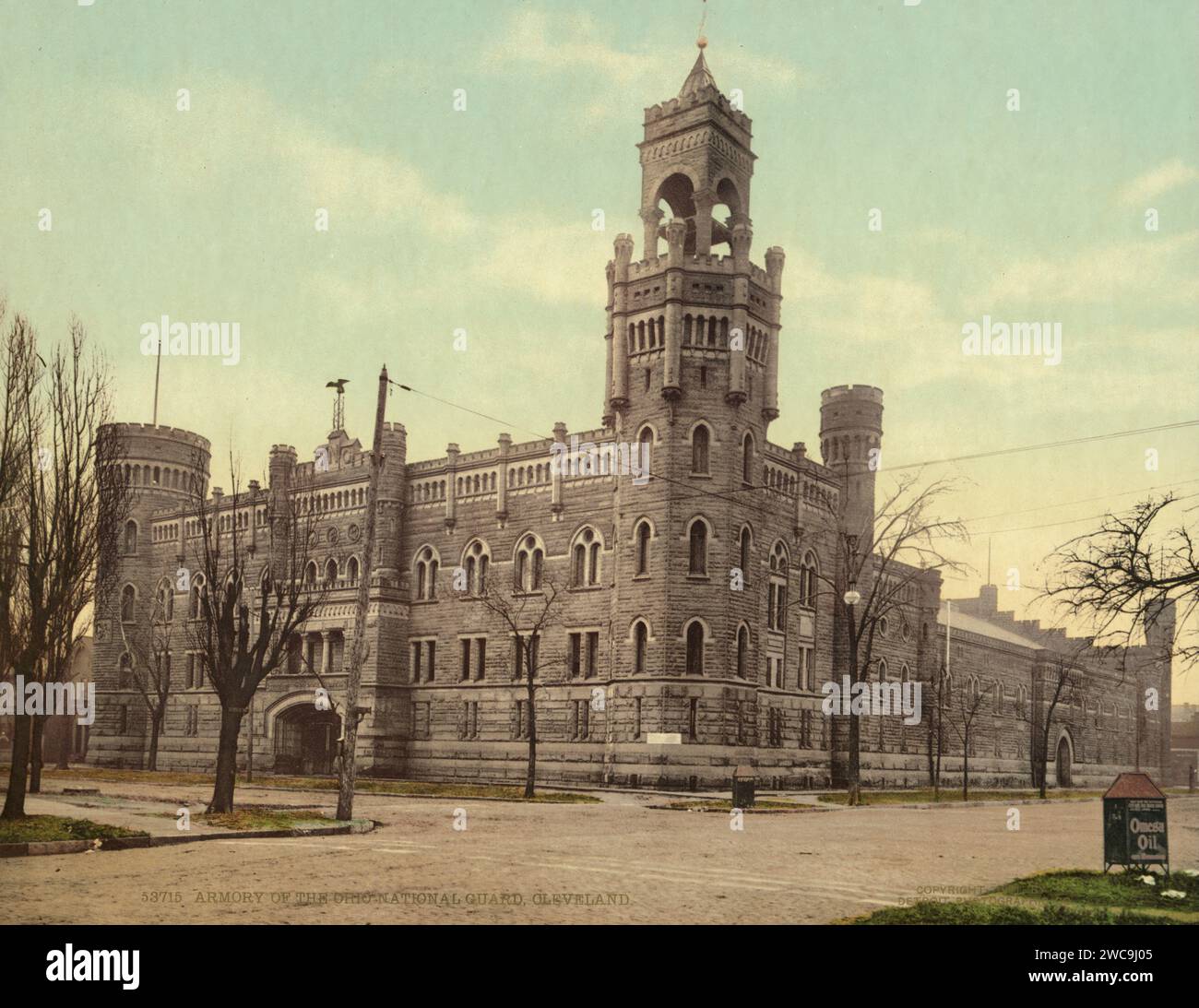 Central Armory der Ohio National Guard, Cleveland, Cuyahoga County, Ohio 1901. Stockfoto