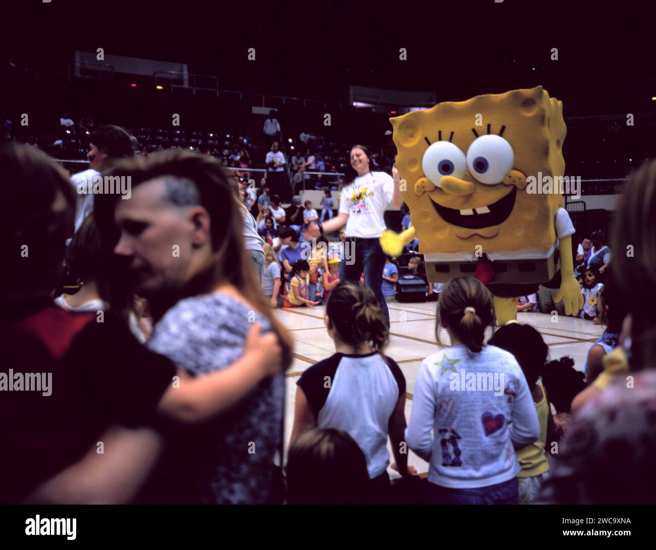 Sponge Bob Square Pants bei einer Kinderveranstaltung Stockfoto