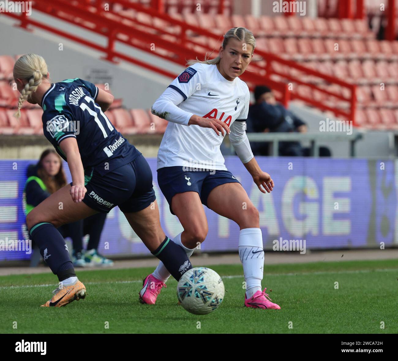 Charlotte Grant von Tottenham Hotspur Women beim Fußball-Spiel der Tottenham Hotspur Women und Sheffield United Women in Brisb Stockfoto