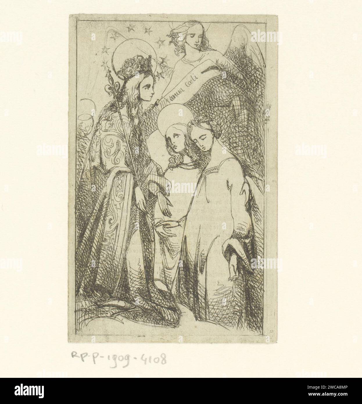 Zwei Engel führen eine Frau für Maria im Himmel, Franciscus Andreas Durlet (zugeschrieben), 1844 gedruckte Gebetskarte von Agnes Jeanne Durlet mit einem Bild einer Frau, die von zwei Engeln für Maria im Himmel geführt wird. Maria trägt eine Krone und einen Stab mit einem Fleur-de-Lis. Papierätzung / Buchdruck (Aufstieg in den Himmel). Die Jungfrau Maria. Engel Stockfoto Zwei Engel führen eine Frau für Maria im Himmel, Franciscus Andreas Durlet (zugeschrieben), 1844 gedruckte Gebetskarte von Agnes Jeanne Durlet mit einem Bild einer Frau, die von zwei Engeln für Maria im Himmel geführt wird. Maria trägt eine Krone und einen Stab mit einem Fleur-de-Lis. Papierätzung / Buchdruck (Aufstieg in den Himmel). Die Jungfrau Maria. Engel Stockfoto