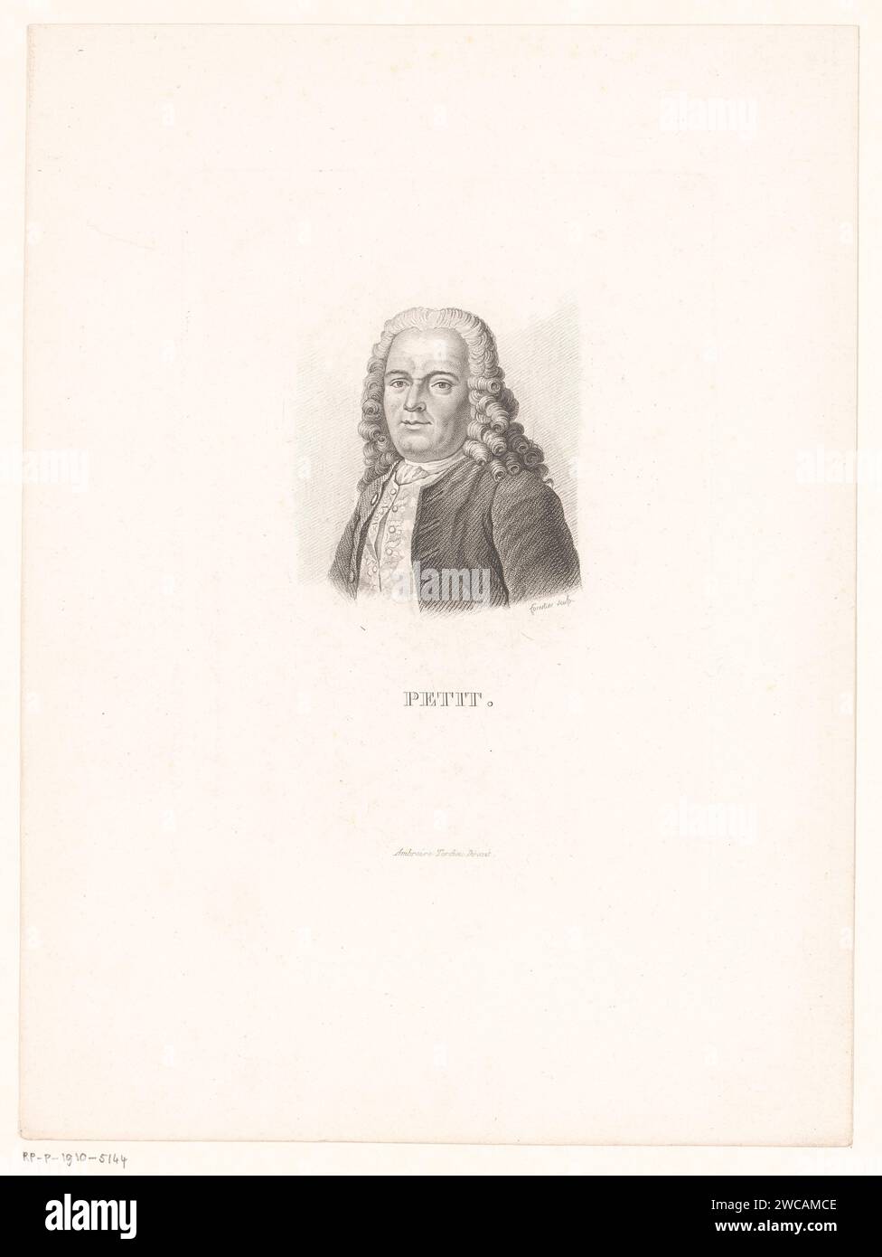 Portret van Petit, Charles Aimé Forestier, 1818 - 1832 Druckerei: ParisFrancepublisher: Paris Papierstich historischer Personen Stockfoto