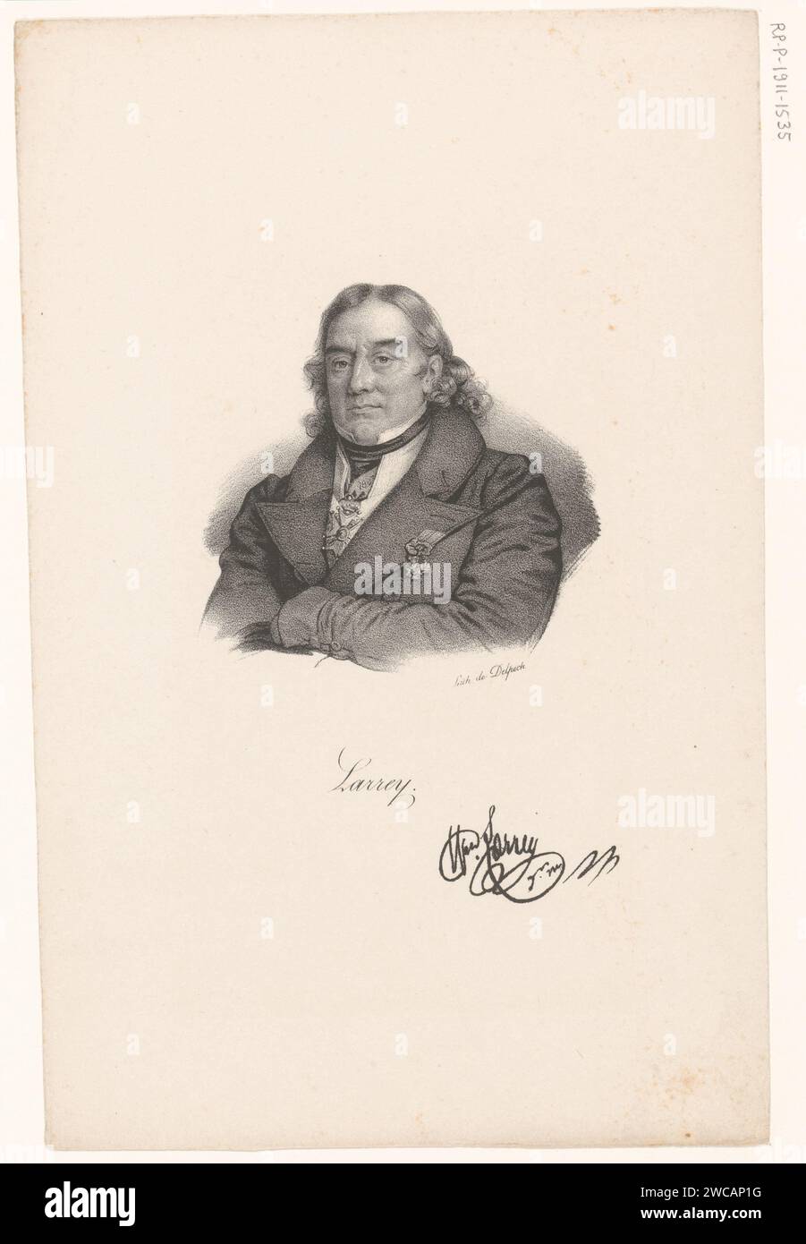 Portret van Dominique-Jean Larrey, anonym, veuve Delpech (Naudet), in oder nach 1818 - in oder vor 1842 Druck Paris Papier historische Personen Stockfoto