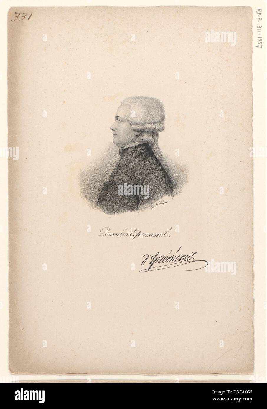 Ceteret Vane Jean-Jacques DVALE Malmon Wate ING (NAUDETI., Fours, Appered 1818 - in Efister 1818 Druck Paris Papier historische Personen Stockfoto
