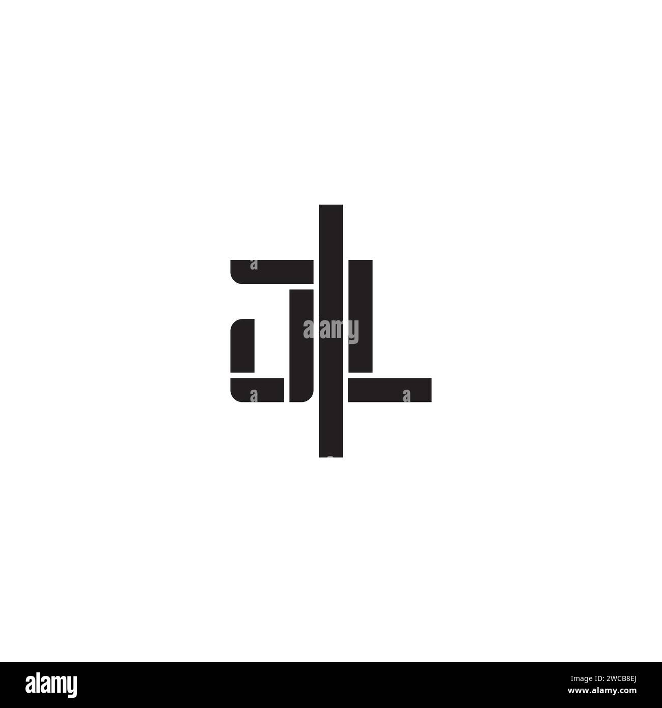 JL Geometric bold Concept in hochwertigem, professionellem Design, das auf allen Druckmedien gut gedruckt werden kann Stock Vektor