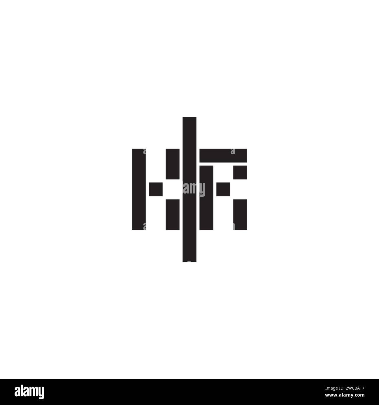 Das geometrische Konzept von KR in hochwertigem, professionellem Design sorgt für einen guten Druck auf allen Druckmedien Stock Vektor