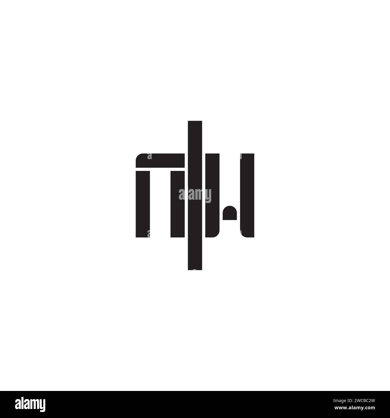 NW geometrisches, auffallendes Konzept in hochwertigem, professionellem Design, das auf allen Druckmedien gut gedruckt wird Stock Vektor