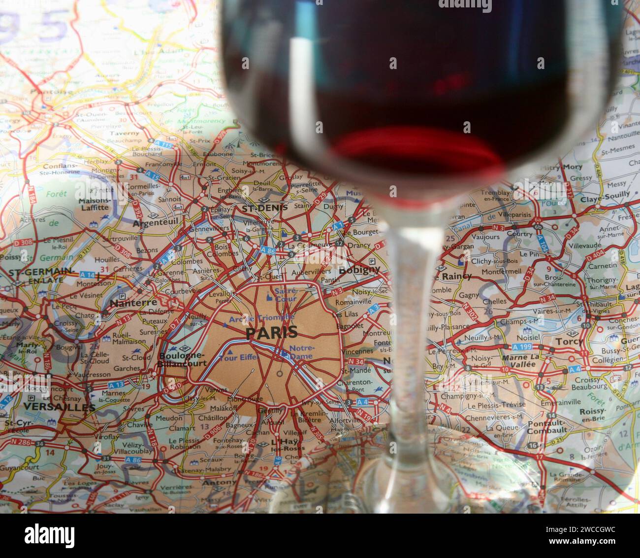 Nächster Halt... Paris Frankreich Stockfoto