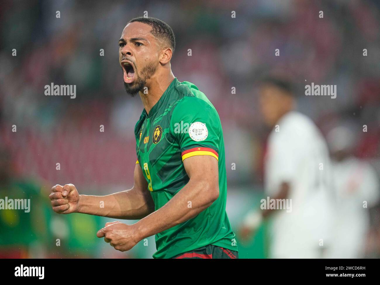 Januar 2024. LIVE-Bilder vom Gruppenspiel zum Afrikanischen Cup der Nation 2023 zwischen Kamerun und Guinea, Stade Charles Konan Banny, Yamoussoukro, Elfenbeinküste. Kim Preis/CSM Stockfoto