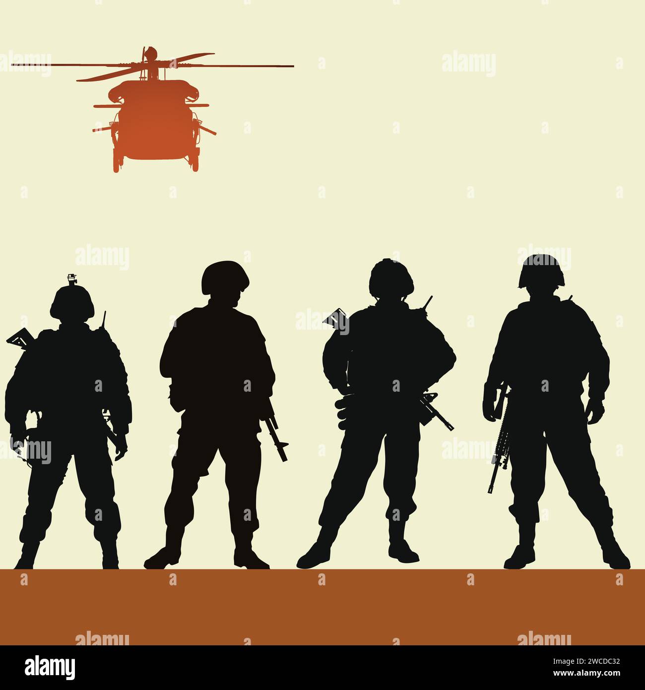 Vektor-Illustration Für Den Tag Der Indischen Armee Stock Vektor