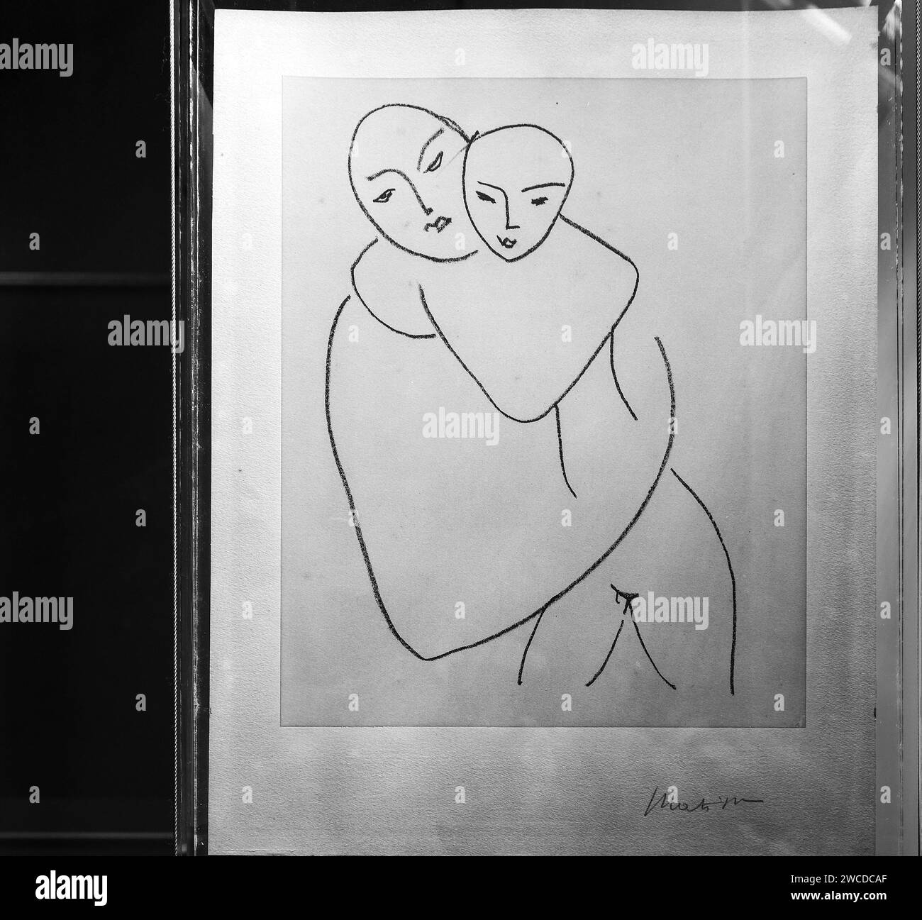 La Sainte vierge (heilige Jungfrau); Kunstwerk von Henri Matisse in der Sammlung zeitgenössischer Kunst, Vatikanmuseum, Rom, Italien. Stockfoto
