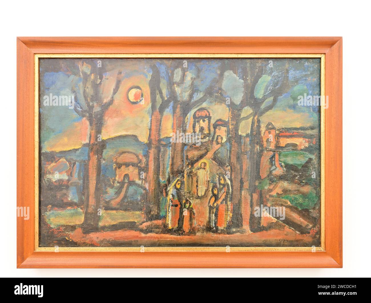 Herbst oder Nazareth; Gemälde von Georges Rouault in der Sammlung zeitgenössischer Kunst, Vatikanmuseum, Rom, Italien. Stockfoto