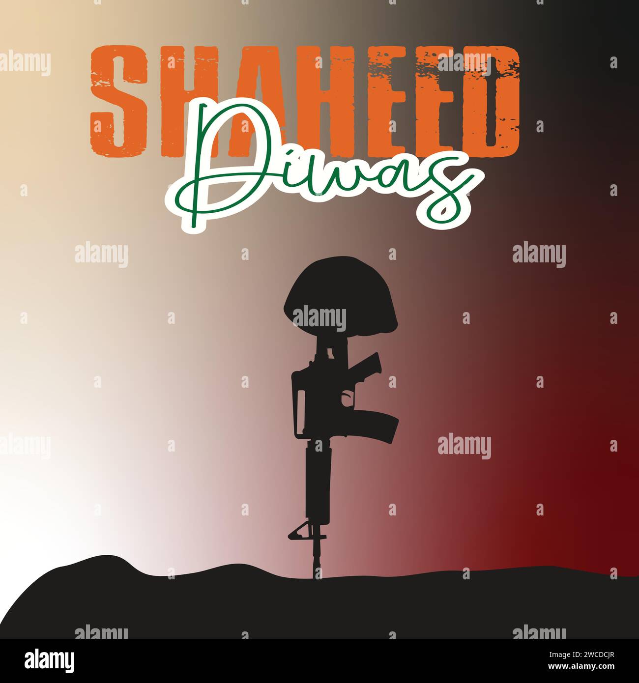 Shaheed-Diwas-Vektor Stock Vektor