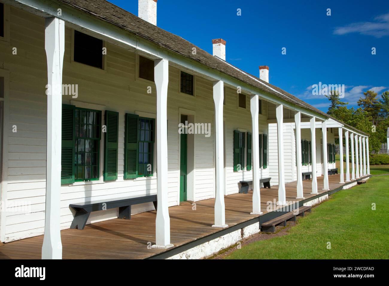 Officer's Quarters, Fort Wilkins Historic State Park, Michigan Stockfoto