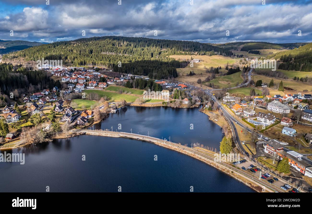 Schluchsee Blick auf einen Teil der Gemeinde Schluchsee im Schwarzwald