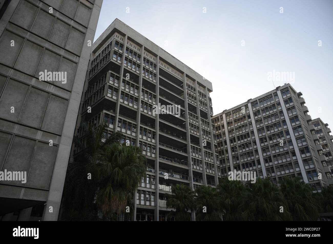 Staatliche Universität Rio de Janeiro (UERJ), Campus Maracanã, Fassade des Hauptgebäudes, allgemeine Ansicht - Rio de Janeiro, Brasilien 01,0 Stockfoto