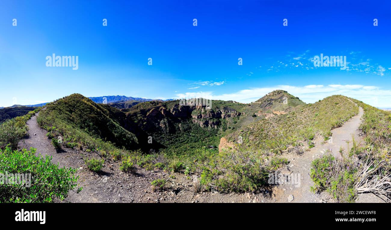 Caldera de Bandama in der Nähe von Las Palmas auf Cran Canaria, spanien Stockfoto