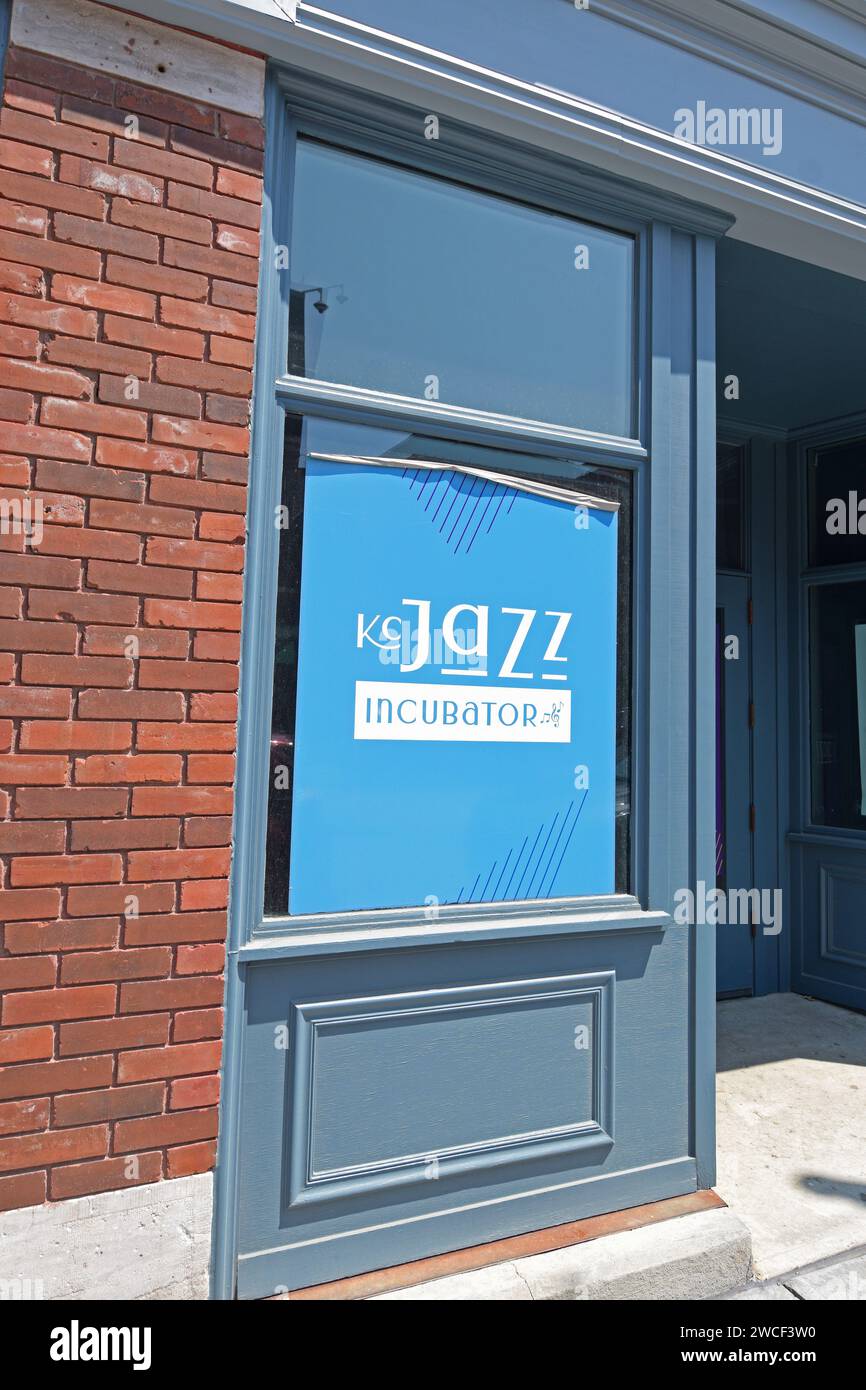 Kansas City Jazz Incubator im Viertel 18th and Vine Street in Kansas City, Missouri - Mai 2023 Stockfoto