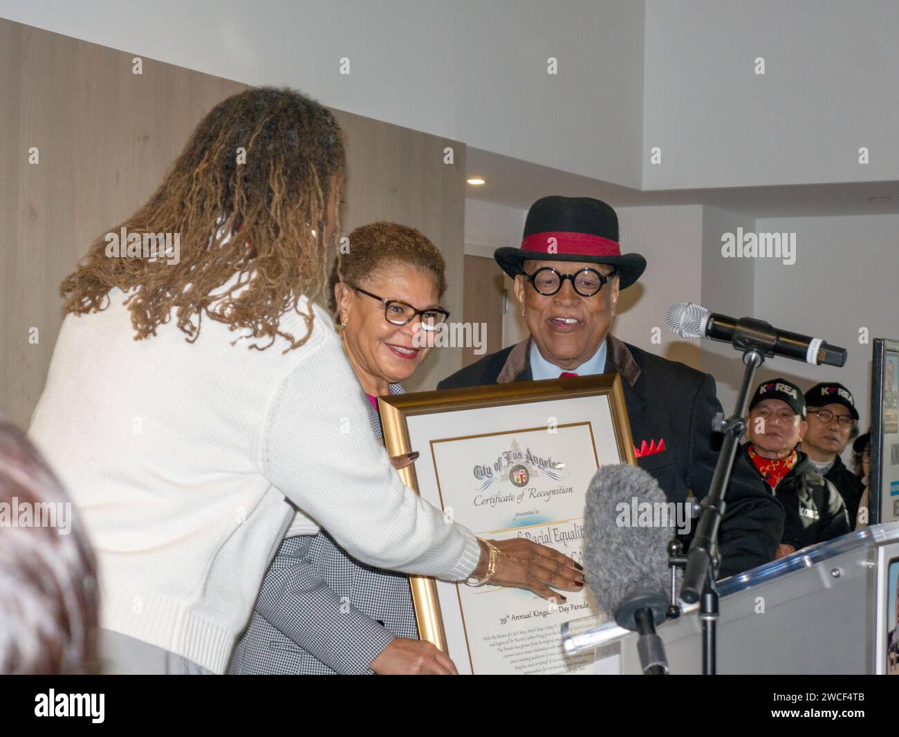 MLK Day Parade Frühstück im BMO Stadium Stockfoto