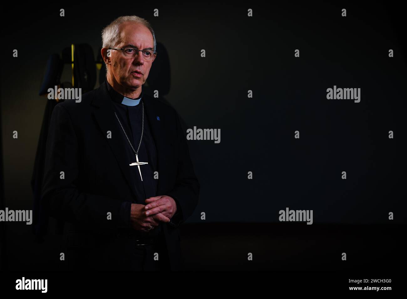 Der Oberste Pfarrer und der Oberste Erzbischof von Canterbury GCVO, Justin Portal Welby. Stockfoto