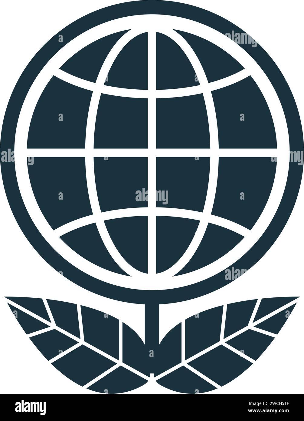 Ökosystem-Symbol. Einfaches kreatives Element. Ausgefülltes Monochrom-Ökosystem-Symbol für Vorlagen, Infografiken und Banner Stock Vektor