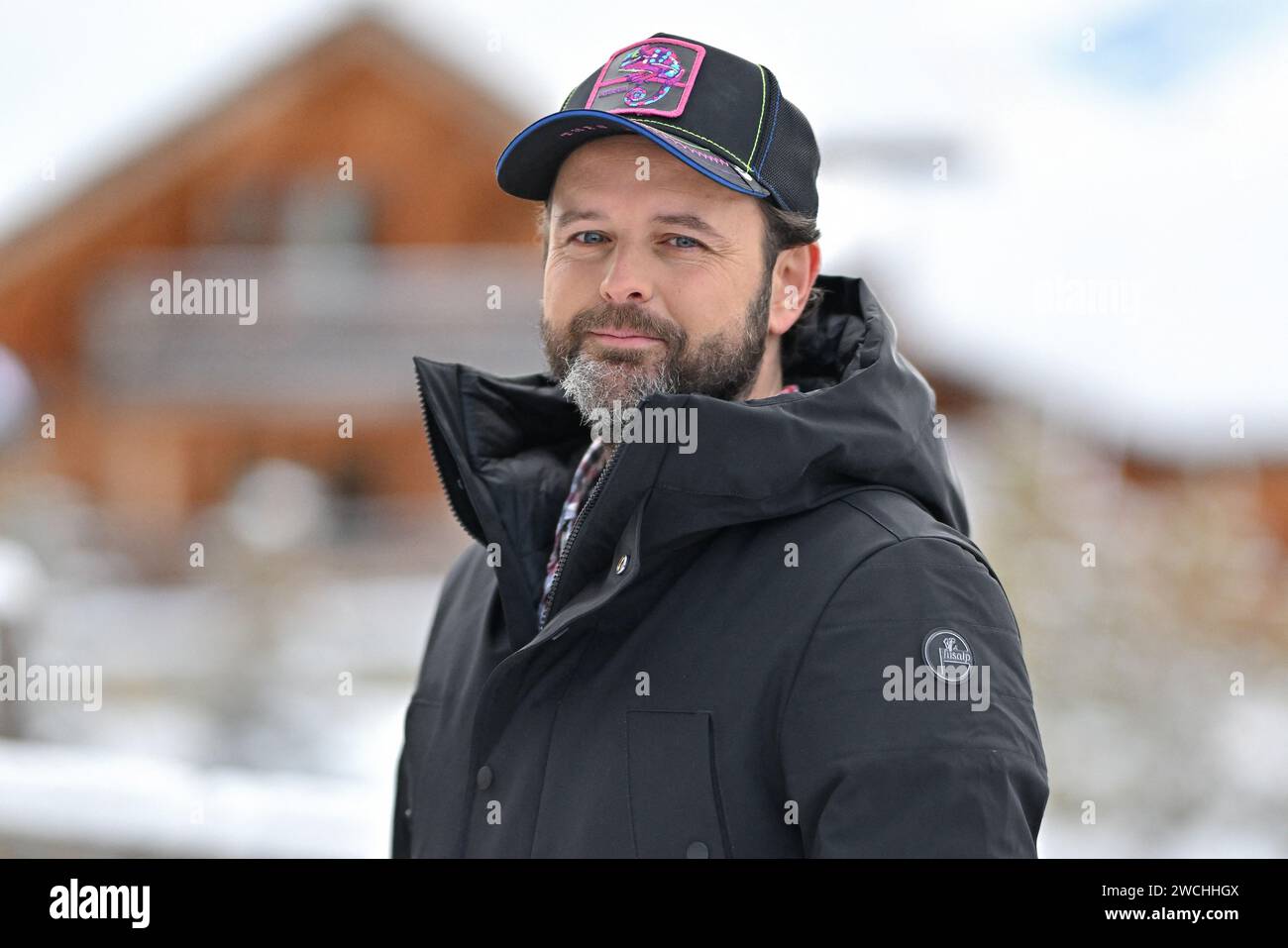 Claude Zidi Jr nahm am 16. Januar 2024 an einem Fotogespräch für den Film Maison de Retraite 2 während des 27. Alpe d Huez Film Festivals in Alpe d Huez Teil. Foto: Julien Reynaud/APS-Medias/ABACAPRESS.COM Credit: Abaca Press/Alamy Live News Stockfoto