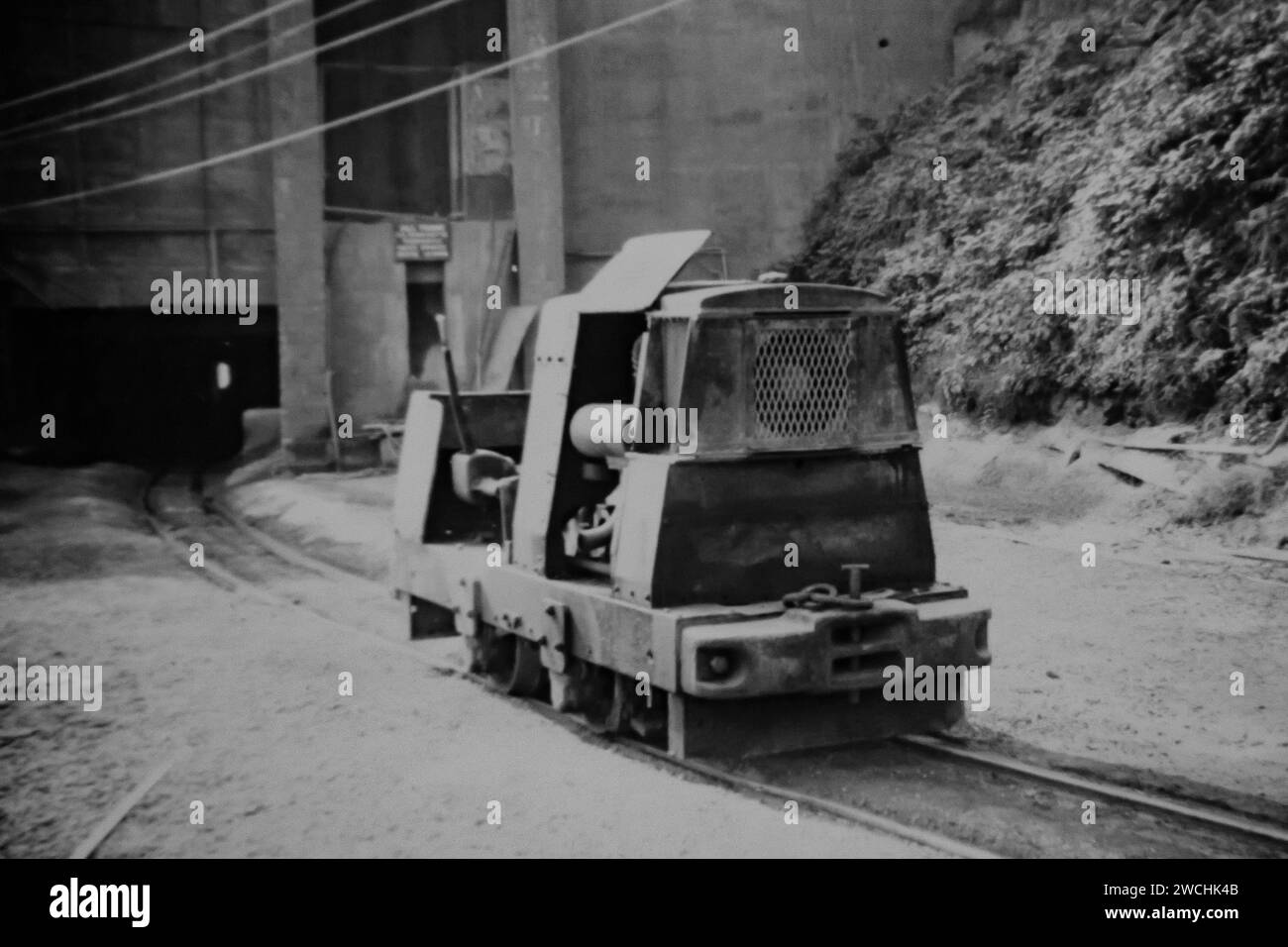 Die Roadstone Industrial Quarry Railway, Penlee, Newlyn Cornwall 1970, kurz bevor die Lie geschlossen wurde Stockfoto