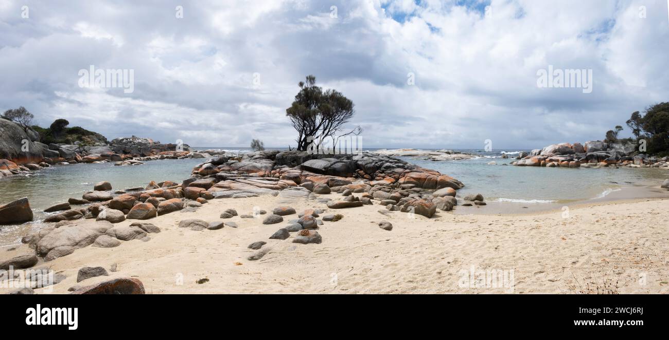 Bay of Fires an der Nordostküste Tasmaniens in Australien Stockfoto