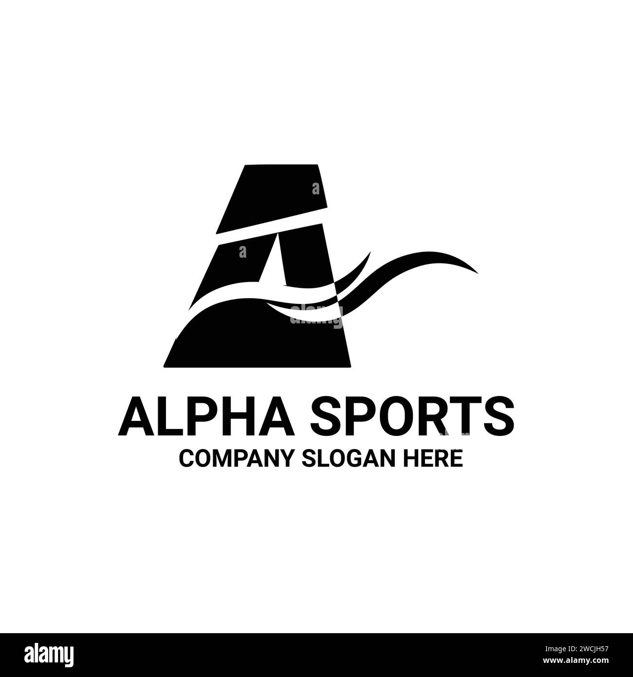 Ein Sport-Logo mit Buchstabe. Stock Vektor