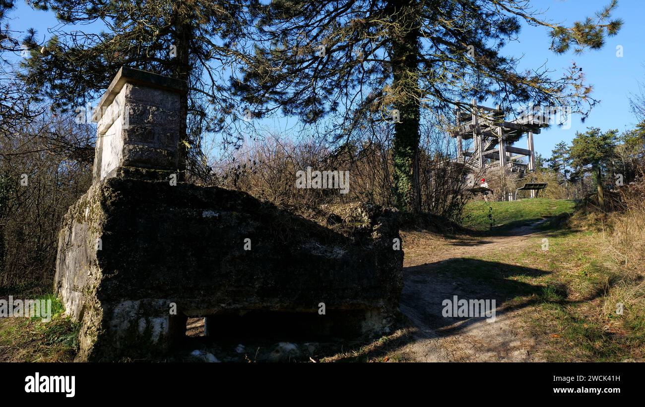 Le Chemin des Dames, Craonne, Aisne, Frankreich Stockfoto