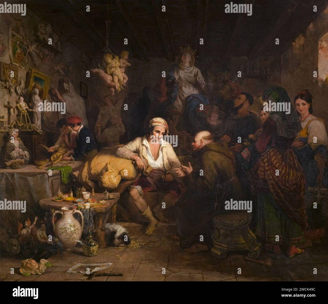 Eine neapolitanische Saint Manufaktur - Thomas Uwins. Stockfoto