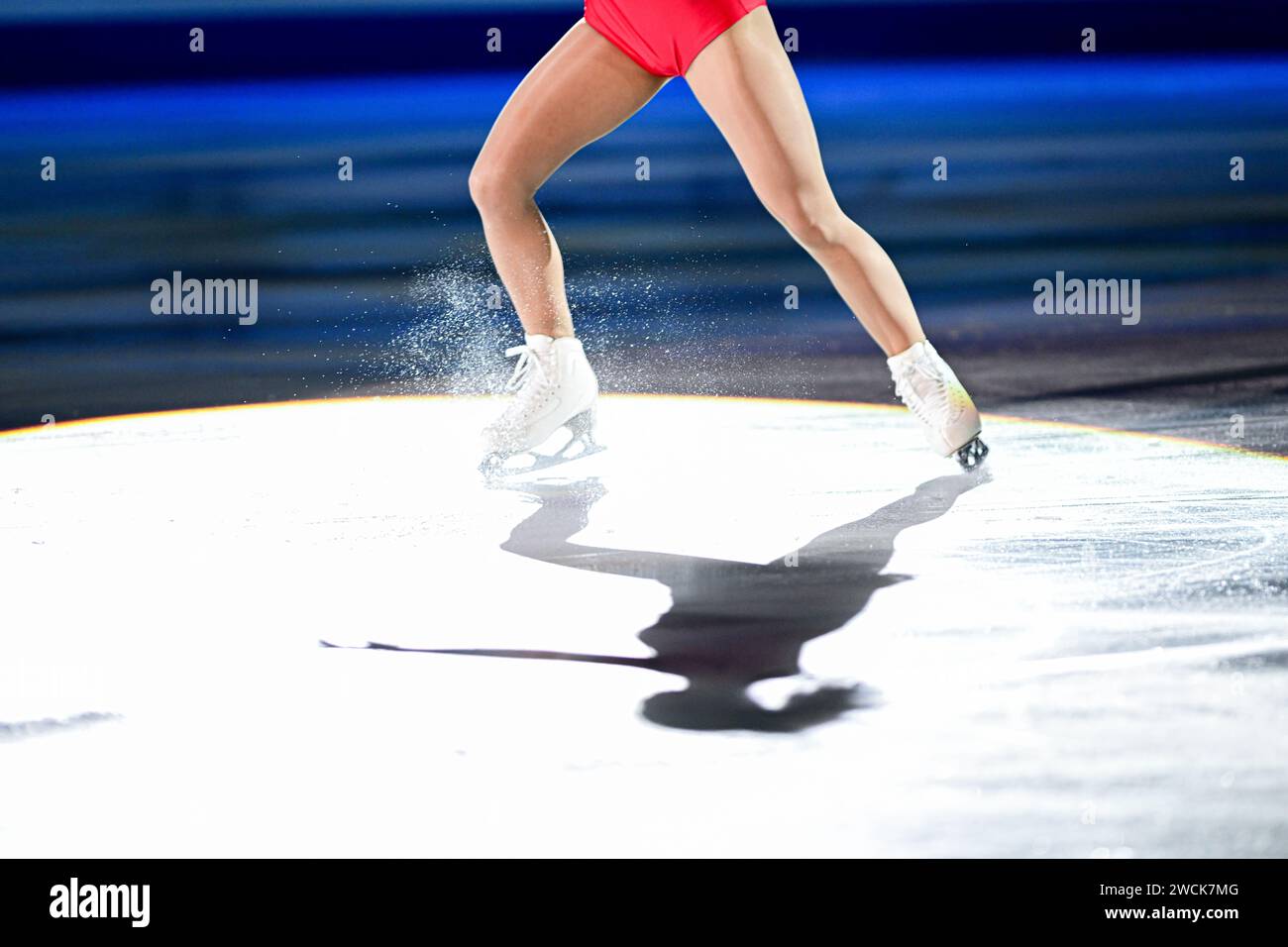 Loena HENDRICKX (BEL), während der Ausstellungsgala bei der ISU Eiskunstlauf-Europameisterschaft 2024, in der Algiris Arena, am 14. Januar 2024 in Kaunas, Litauen. Quelle: Raniero Corbelletti/AFLO/Alamy Live News Stockfoto