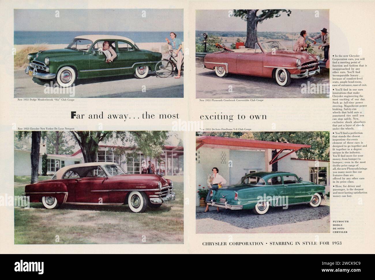 Vintage 'Good Housekeeping' Magazine, Februar 1953, Werbespot, USA Stockfoto