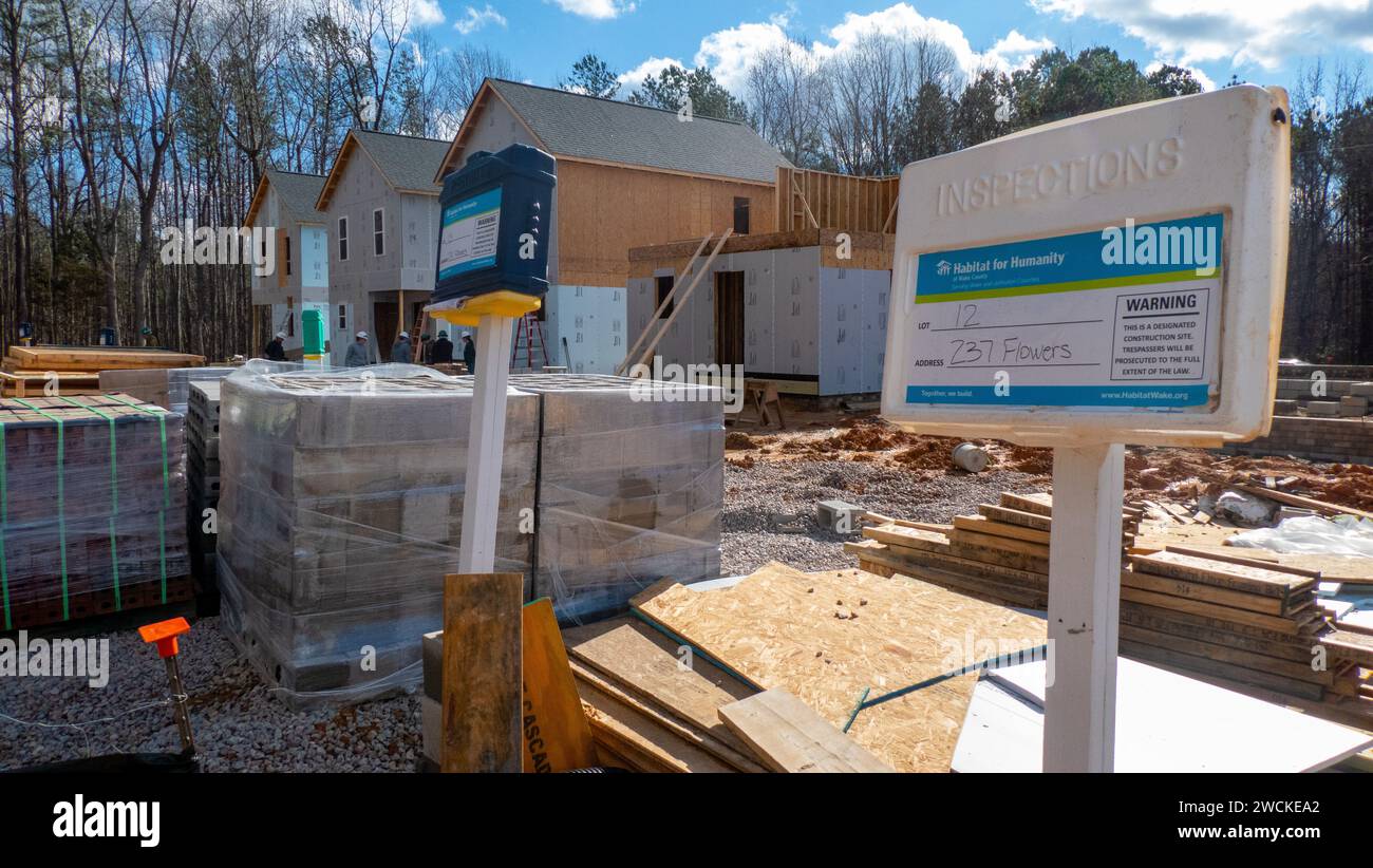 Lebensraum für die Menschheit bei der Arbeit in Cary, North Carolina Stockfoto