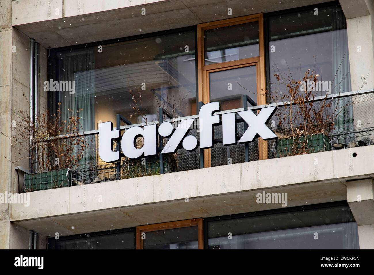 Das Logo der App Taxfix für die Steuererklärung in Berlin am 16. Januar