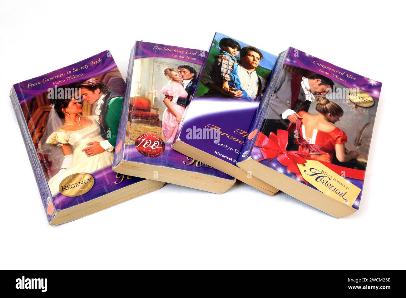 A Selection Regency Romance Books Stockfoto