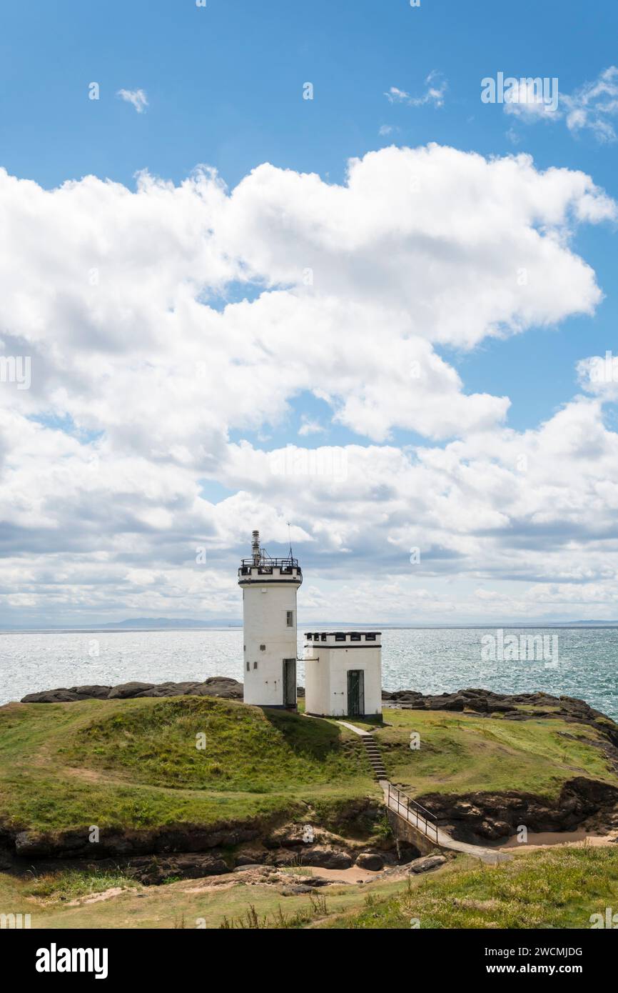 Elie Ness Leuchtturm, Fife, Schottland. Stockfoto