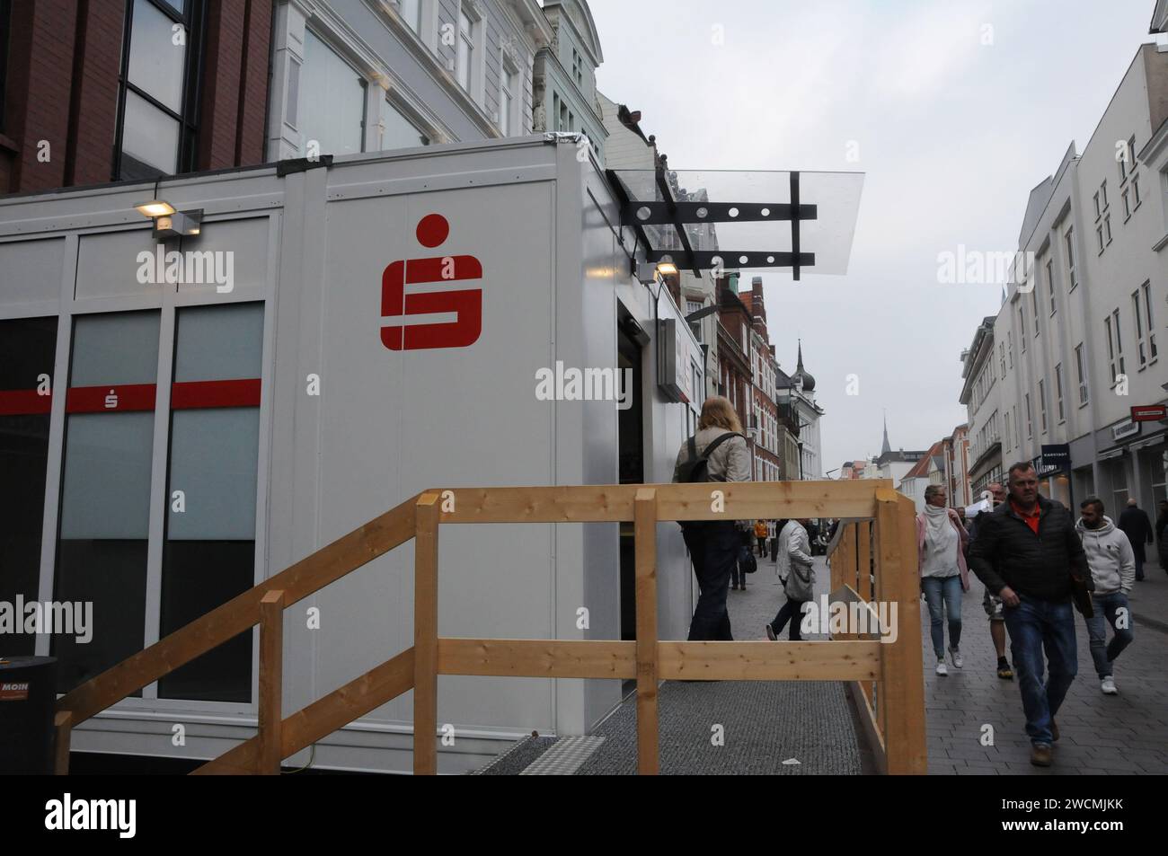 Flensburg/Schleswig-Holstein/Deutschland. 05. Oktober 2018..Banking mobile SB servie in Flenburg Deutschland . (Foto. .Francis Joseph Dean / Deanpictures. Stockfoto