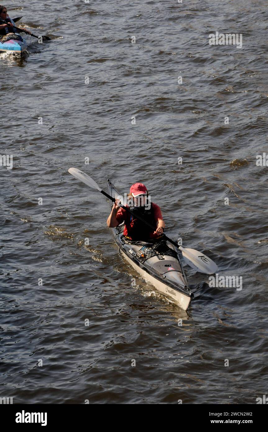 Hamburg/Deutschland. 06. Oktober 2018. Kanu-Sport am Sstaurday in Hambur cnal in Hamburg. Foto. Francis Joseph Dean / Deanpictures. Stockfoto