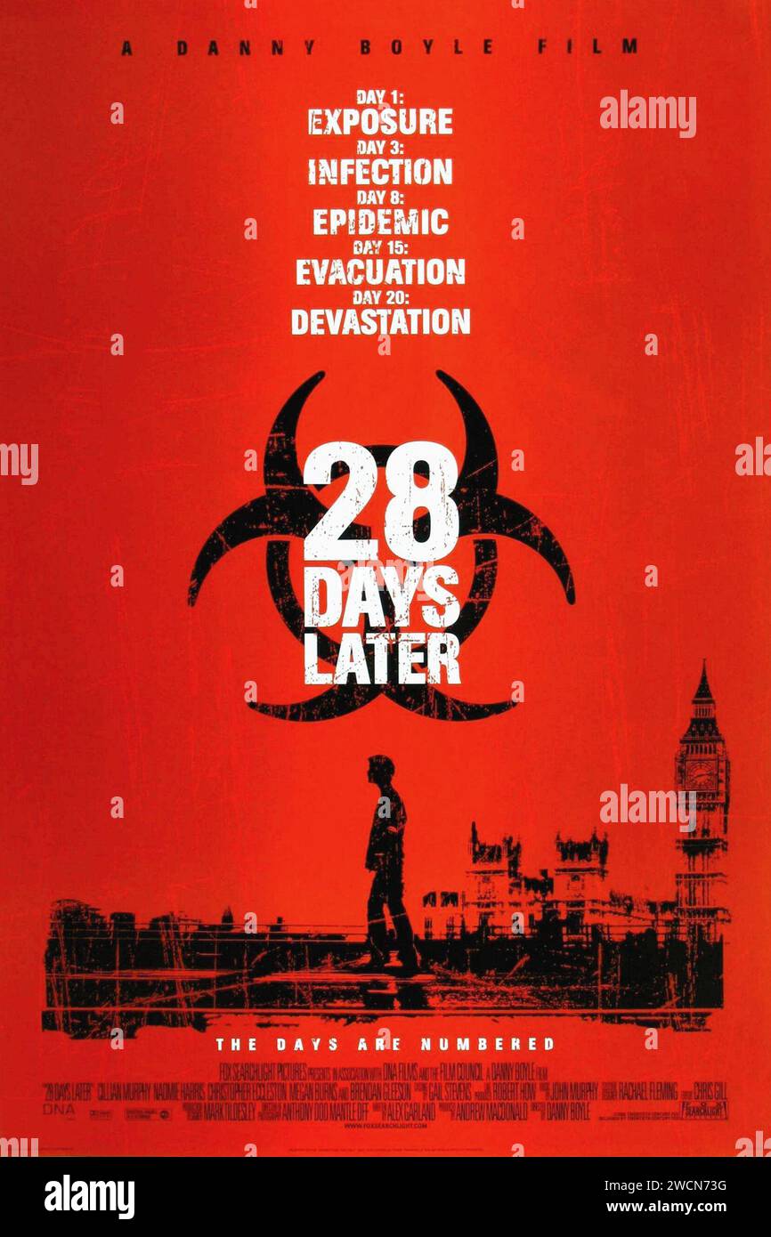 28 Tage später Poster Stockfoto