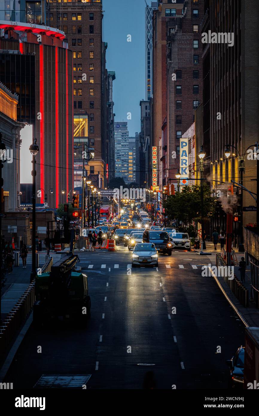 Blick Auf Den Madison Square Garten Stockfoto