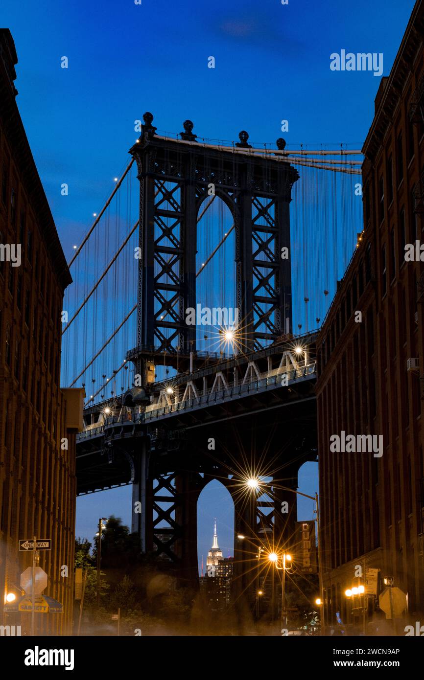 Der berühmte Dumbo in Brooklyn Stockfoto