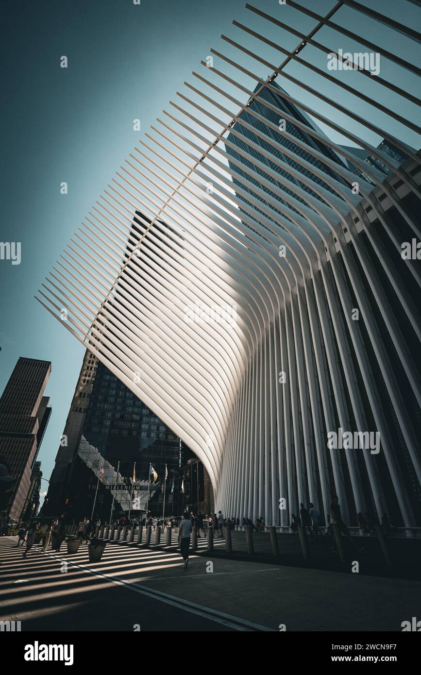 Oculus / PATH-Station / WTC U-Bahn Station Stockfoto