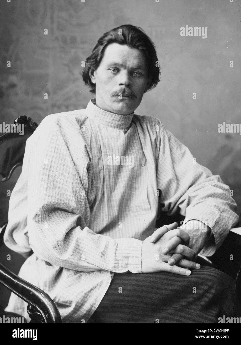 Maxim Gorki, Alexej Maximowitsch Peshkow (1868–1936), Maxim Gorki, russischer und sowjetischer Schriftsteller Stockfoto